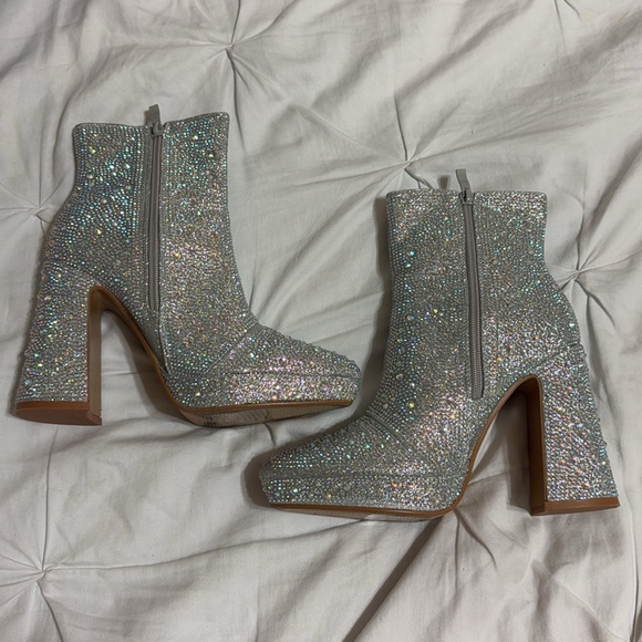 Forever Rhinestone Booties - Picture 3 of 9